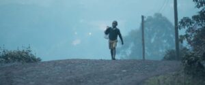 frame grab of a Kenyan child walking from the documentary Inspire Hope